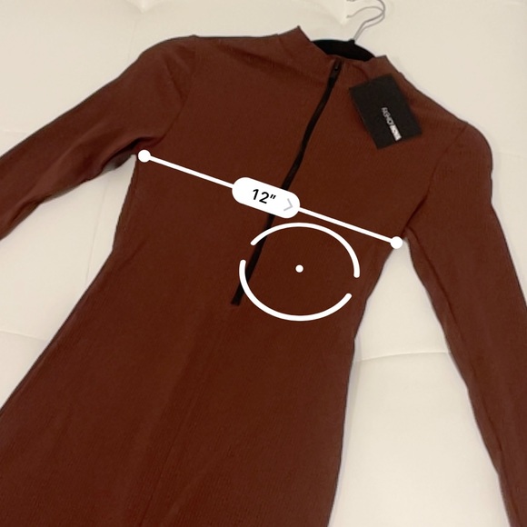 Brooklyn Snatched Mini Dress 🤎 Chestnut! 🤎 FASHION NOVA - Picture 12 of 16